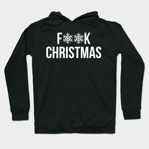 F Christmas Censored Snowflakes Hoodie by Brobocop